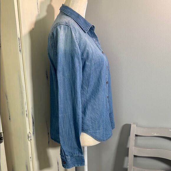 Volcom Sky Blue Denim Shirt - Picture 5 of 9